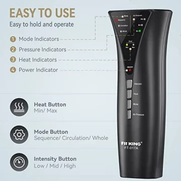 FIT KING Calf Massager with Heat for Pain Relief