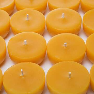 Eco-Friendly Serenibee Beeswax Tea Light Set with Holders