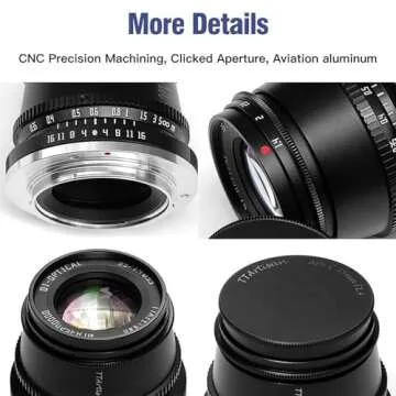 TTArtisan 35mm F1.4 Lens for Fuji X Cameras - Compact & Bright