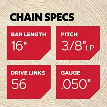 Oregon S56x3 3-Pack AdvanceCut Chainsaw Chains for 16-Inch Bar -56 Drive Links – Low-Kickback, Fits Husqvarna, Echo, Poulan, Wen and more