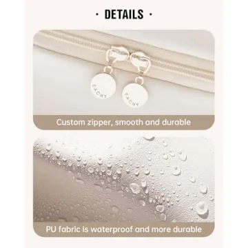 EACHY Travel Makeup Bag Waterproof Cosmetic Organizer