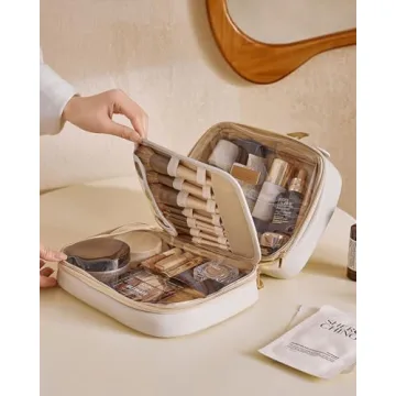 EACHY Travel Makeup Bag Waterproof Cosmetic Organizer