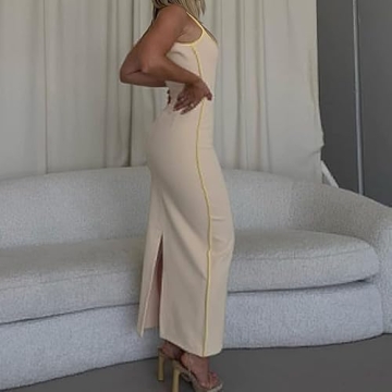 Seyurigaoka Hollow Out Long Dress Elegant Cocktail Party Wear