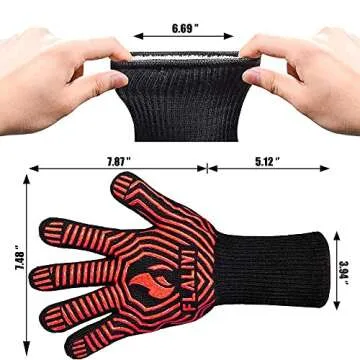 Flalivi BBQ Gloves with 1472°F Heat Resistance