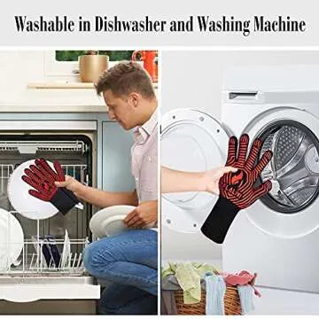 Flalivi BBQ Gloves with 1472°F Heat Resistance