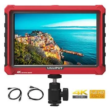 LILLIPUT A7S 7 inch IPS On-Camera Monitor with 4K HDMI Input Output, 1920x1200 Field Monitor for DSL...