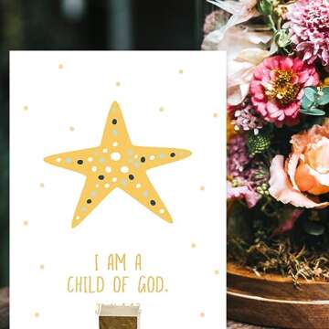 Andaz Press Christian Bible Verses Quotes Nursery Kids Room Unframed Hanging Wall Art Poster Home De...