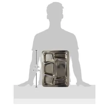 Winco - SMT-2 6-Compartment Mess Tray: Durable, Versatile, and Practical