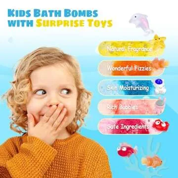 DOVIPE Kids Bath Bombs with Toys - Fun Surprise Collection