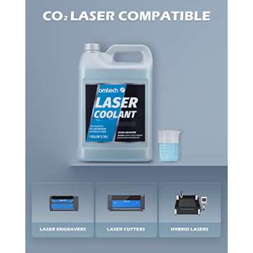 OMTech CO2 Laser Coolant Non Conductive Liquid Cooler Heat Transfer Fluid for Laser Engraver Water C...