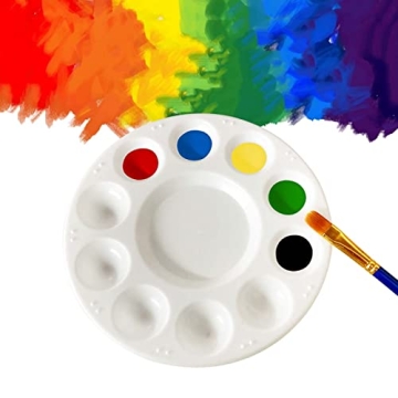 Kid-Friendly 1 Pcs Plastic Paint Palette for Creativity