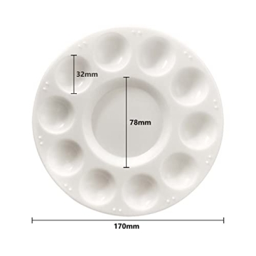 Kid-Friendly 1 Pcs Plastic Paint Palette for Creativity