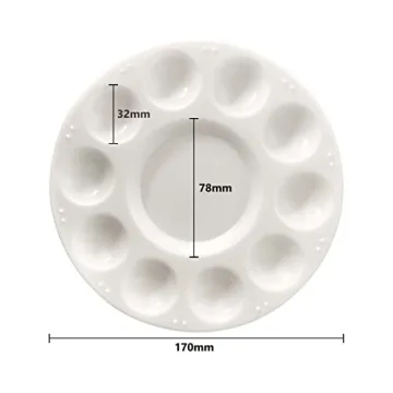 Kid-Friendly 1 Pcs Plastic Paint Palette for Creativity