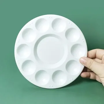 Kid-Friendly 1 Pcs Plastic Paint Palette for Creativity