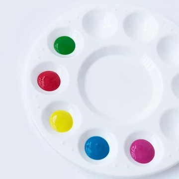 Kid-Friendly 1 Pcs Plastic Paint Palette for Creativity