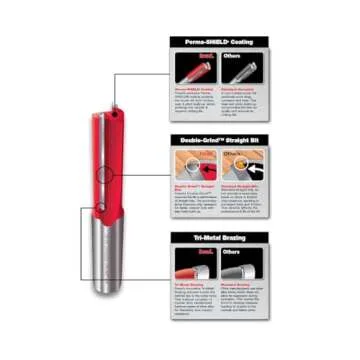 Freud 50-102 1/2" Top Bearing Flush Trim Bit for Woodworkers