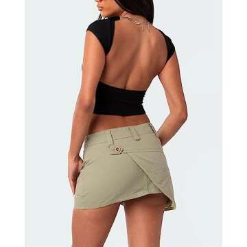 Trendy Women Backless Y2K Open Back Crop Tops - Summer Fashion 2023