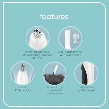 Conair GIRLBOMB Women's Nose Hair Trimmer - Painless Precision