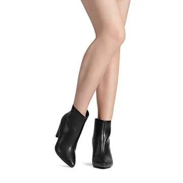 DREAM PAIRS Women's Pointed Toe Ankle Boots High Heel Booties Fashion Zipper Dress Boots,Size 9,Black/Pu,KALILA