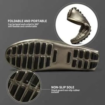 Artisure Women's Genuine Leather Slip-On Loafers for Comfort