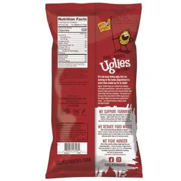 UGLIES BBQ Kettle-Cooked Potato Chips, Gluten-Free Snacks, Kosher-Friendly Chips, Non-GMO Snacks for...
