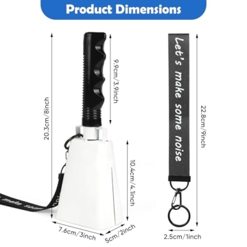 Musfunny Cow Bells Noise Makers for Sporting Events