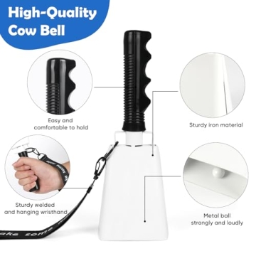Musfunny Cow Bells Noise Makers for Sporting Events