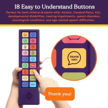 Special Supplies AAC Communication Device for Speech Therapy, Talker Buddy Communication Device for Non Verbal Kids & Adults, Autism Talking Aids for Home or School, Travel Bag, Recording Option