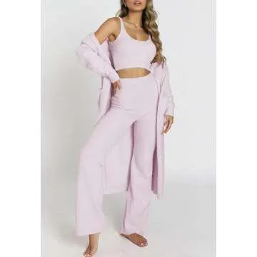 Fuzzy 3 Piece Women's Lounge Set: Cozy Comfort