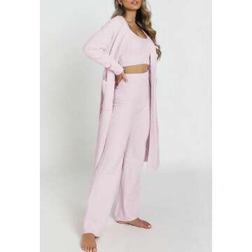 Fuzzy 3 Piece Women's Lounge Set: Cozy Comfort