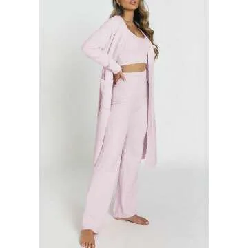Fuzzy 3 Piece Women's Lounge Set: Cozy Comfort