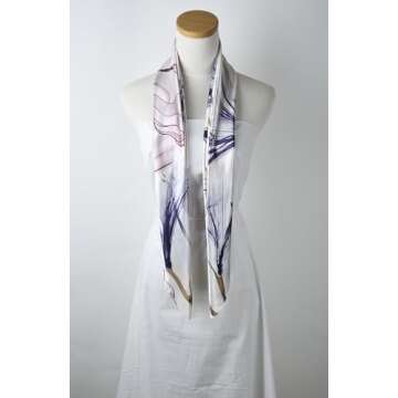 corciova 35 Large Satin Tie Square Tie Silk Like Hair Scarf Wrap Headscarf for Sleeping Purple Heart Piggy Pig Flower Bandana