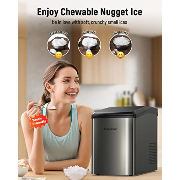 Nugget Ice Maker Machine for Chewy Ice – 40lbs Daily