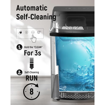 Nugget Ice Maker Machine for Chewy Ice – 40lbs Daily