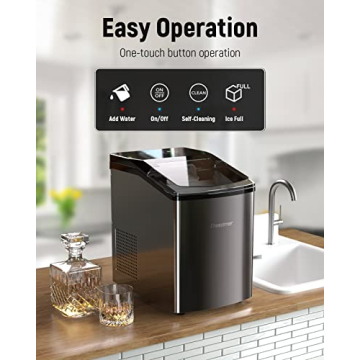 Nugget Ice Maker Machine for Chewy Ice – 40lbs Daily