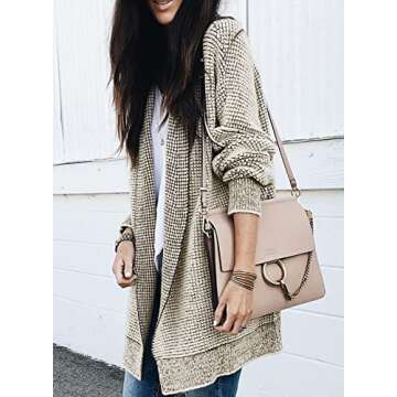 Chic Oversized Sidefeel Cardigans for Women Winter Wear