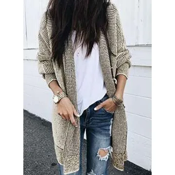Chic Oversized Sidefeel Cardigans for Women Winter Wear
