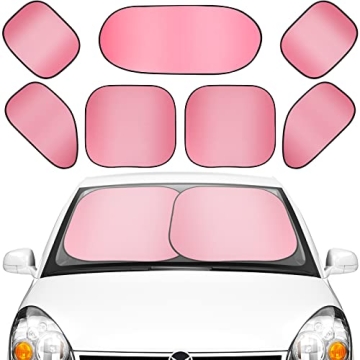 Premium 7-Piece Car Sunshade Set - Stylish UV Protection for All Vehicles