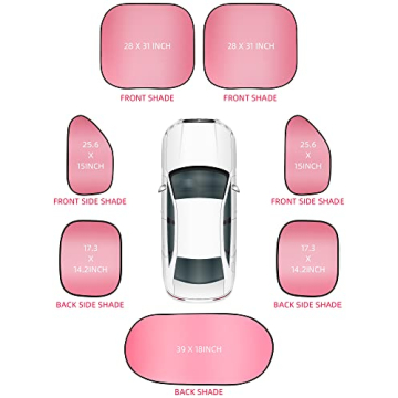 7-Piece Car Sunshade Set for Optimal UV Protection