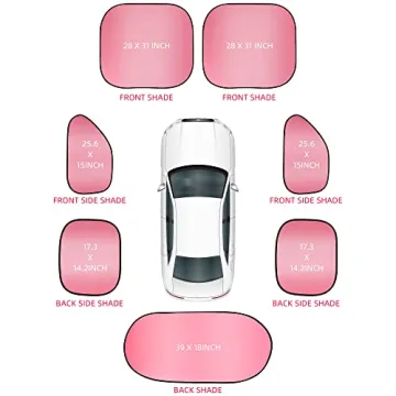 7-Piece Car Sunshade Set for Optimal UV Protection