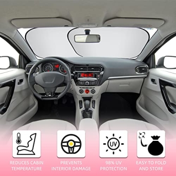 7-Piece Car Sunshade Set for Optimal UV Protection