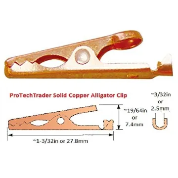 Solid Copper Alligator Clips for Soldering & Heat Sinks