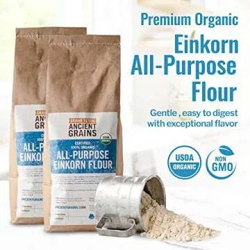 Grand Teton Ancient Grains 100% Organic Einkorn Flour - 10 lbs, Rich in Protein, Non-GMO