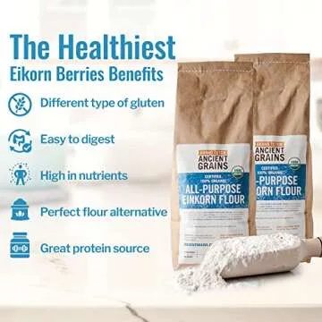Organic Einkorn Flour for Healthy Baking - 10 lbs