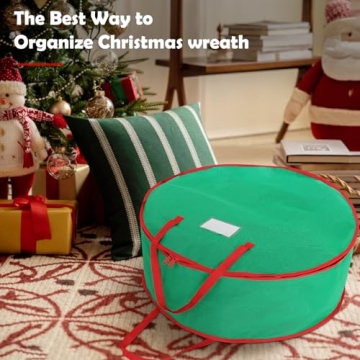 Bruwaa Wreath Storage Bags - Durable & Spacious 24"