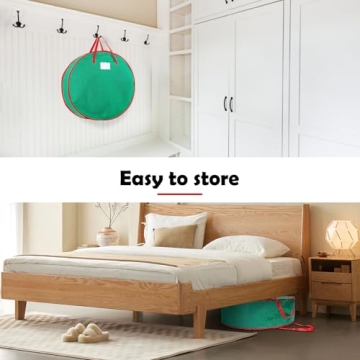 Bruwaa Wreath Storage Bags - Durable & Spacious 24"