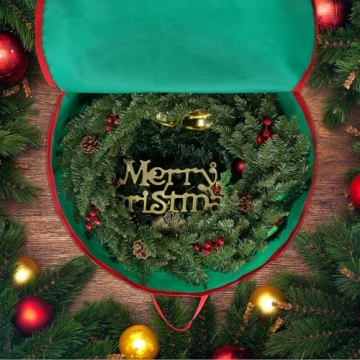 Bruwaa Wreath Storage Bags - Durable & Spacious 24"