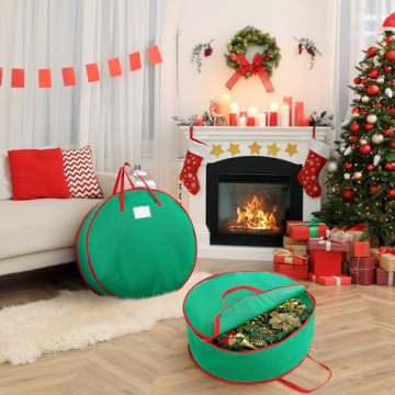 Bruwaa Wreath Storage Bags - Durable & Spacious 24"