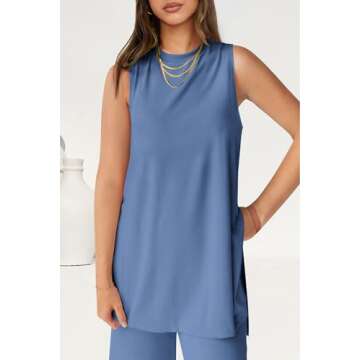 PRETTYGARDEN Women's 2 Piece Lounge Set for Summer Style