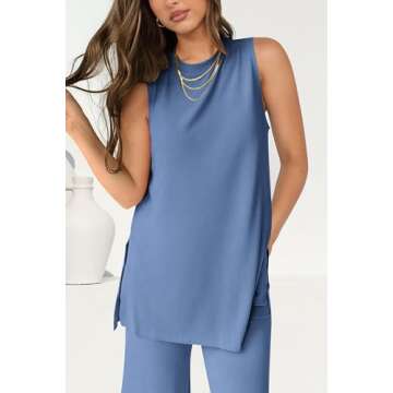 PRETTYGARDEN Women's 2 Piece Lounge Set for Summer Style